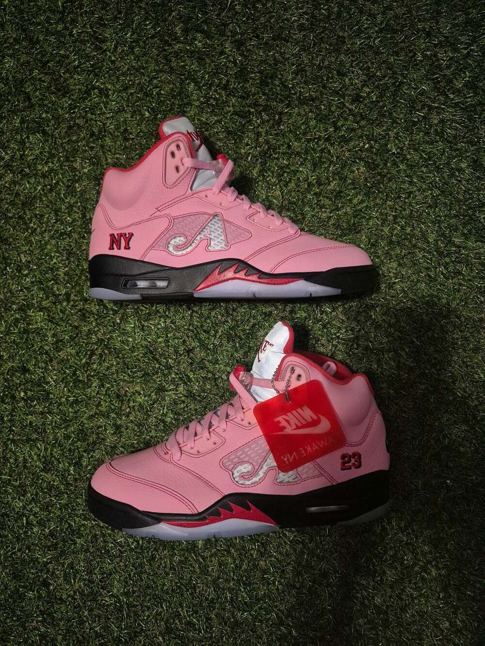Awake NY x Air Jordan 5 Retro 'Boro Arctic Pink' Sample - DV4982 600